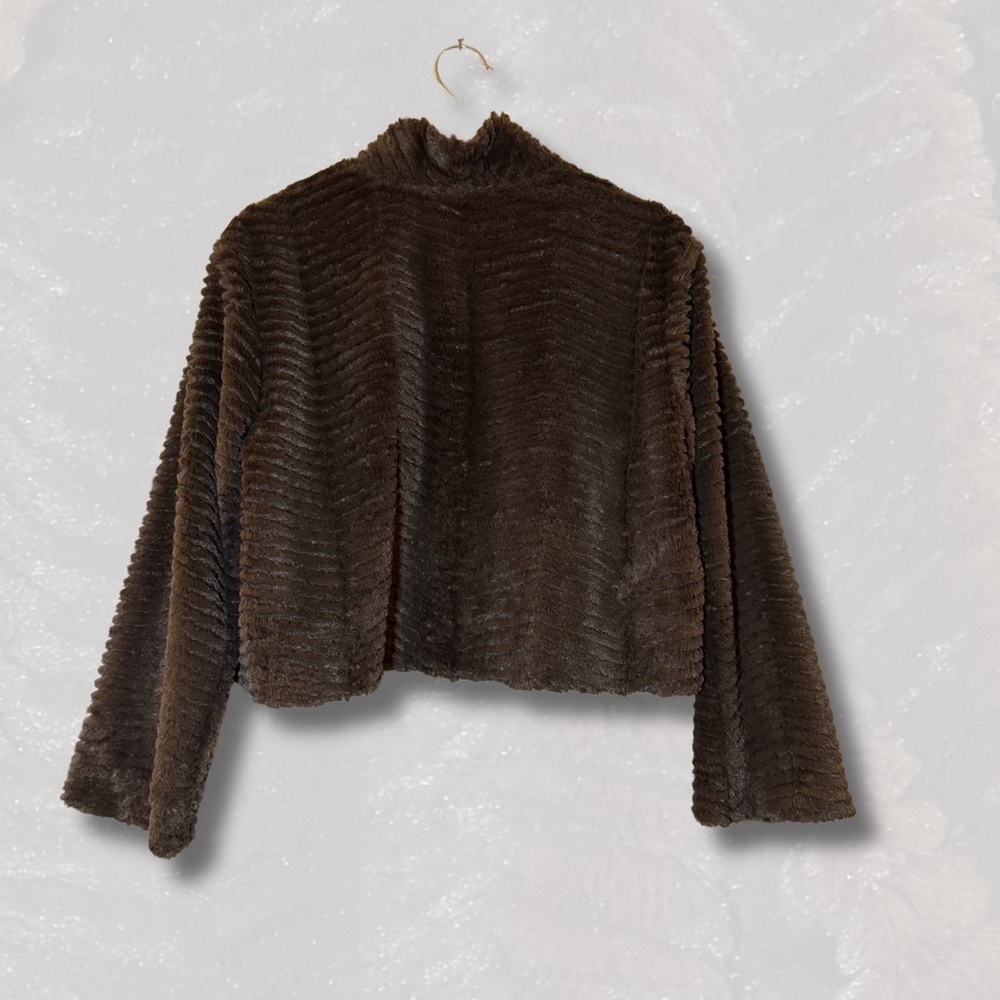 Chic Chocolate Teddy Jacket - Picture 2 of 5